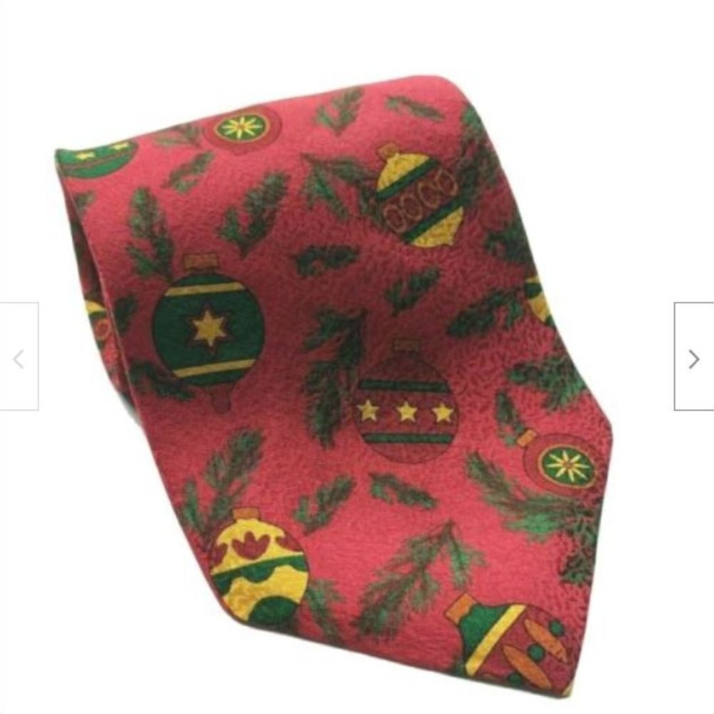 Ralph Marlin Christmas Ornaments Tossed Red Necktie
